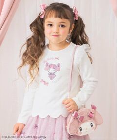 mezzo piano / メゾピアノ スウェット | 【おめかしマイメロディ】裾スカラップ　トレーナー