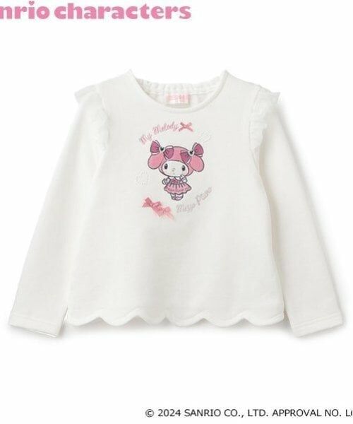 mezzo piano / メゾピアノ スウェット | 【おめかしマイメロディ】裾スカラップ　トレーナー | 詳細4