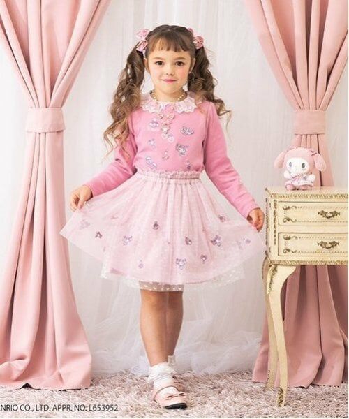 mezzo piano / メゾピアノ Tシャツ | 【おめかしマイメロディ】衿レース　長袖Tシャツ | 詳細12