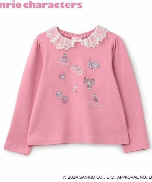 mezzo piano / メゾピアノ Tシャツ | 【おめかしマイメロディ】衿レース　長袖Tシャツ | 詳細2