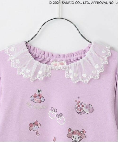 mezzo piano / メゾピアノ Tシャツ | 【おめかしマイメロディ】衿レース　長袖Tシャツ | 詳細4