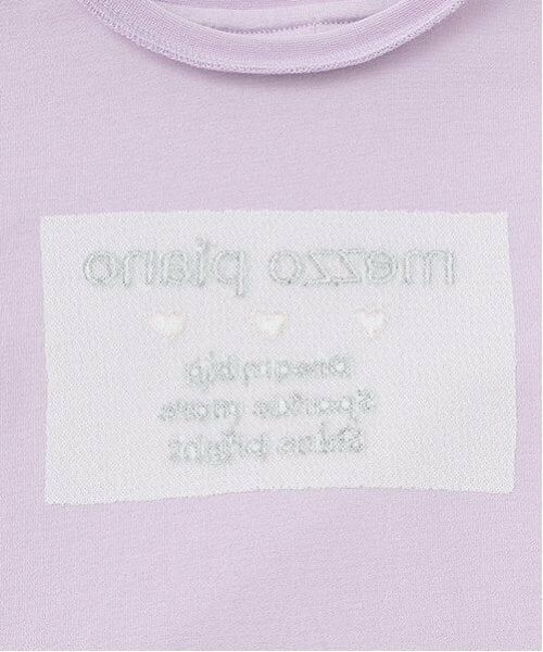 mezzo piano / メゾピアノ Tシャツ | グラデーションメッシュ&肩開き長袖Tシャツセット | 詳細13