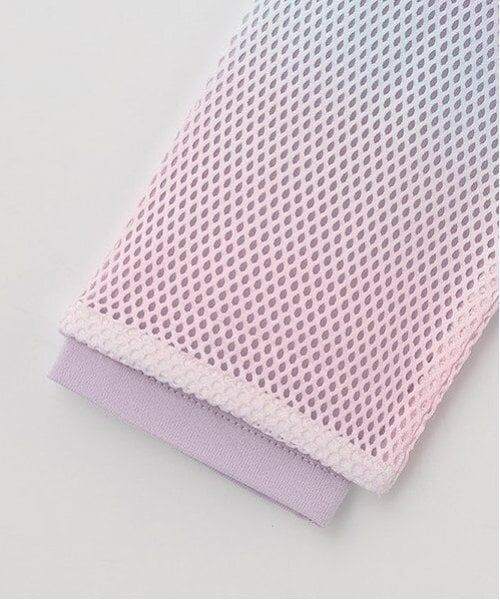 mezzo piano / メゾピアノ Tシャツ | グラデーションメッシュ&肩開き長袖Tシャツセット | 詳細9