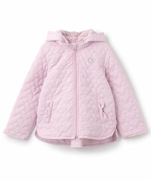 mezzo piano / メゾピアノ ブルゾン | ハートキルト　ブルゾン（ピンク）