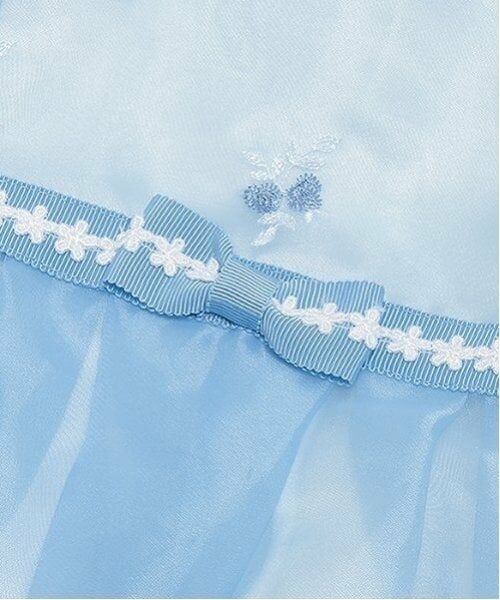 mezzo piano / メゾピアノ ミニ丈・ひざ丈ワンピース | バラ刺しゅうオーガンジー　ワンピース | 詳細4