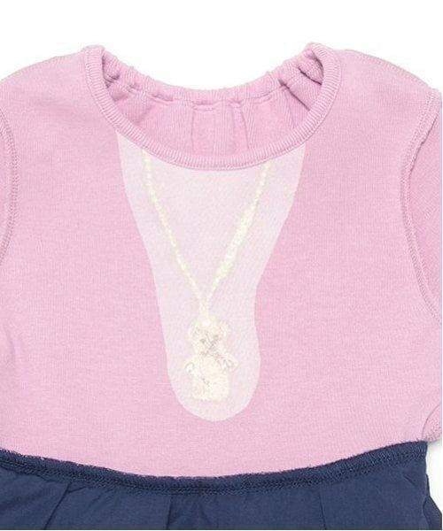 mezzo piano / メゾピアノ ミニ丈・ひざ丈ワンピース | チェックチュール　ドッキングワンピース | 詳細4