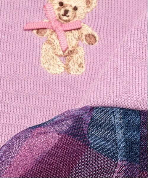 mezzo piano / メゾピアノ ミニ丈・ひざ丈ワンピース | チェックチュール　ドッキングワンピース | 詳細8