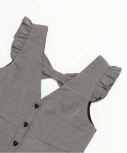 mezzo piano / メゾピアノ ミニ丈・ひざ丈ワンピース | 王冠刺繍　ジャンパースカート | 詳細2