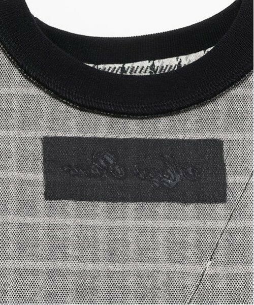 mezzo piano / メゾピアノ ミニ丈・ひざ丈ワンピース | くまポシェット　カットジャガードチェックワンピース | 詳細4