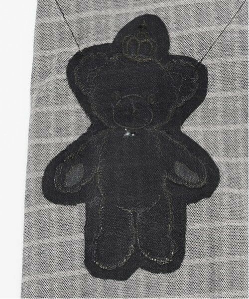 mezzo piano / メゾピアノ ミニ丈・ひざ丈ワンピース | くまポシェット　カットジャガードチェックワンピース | 詳細6