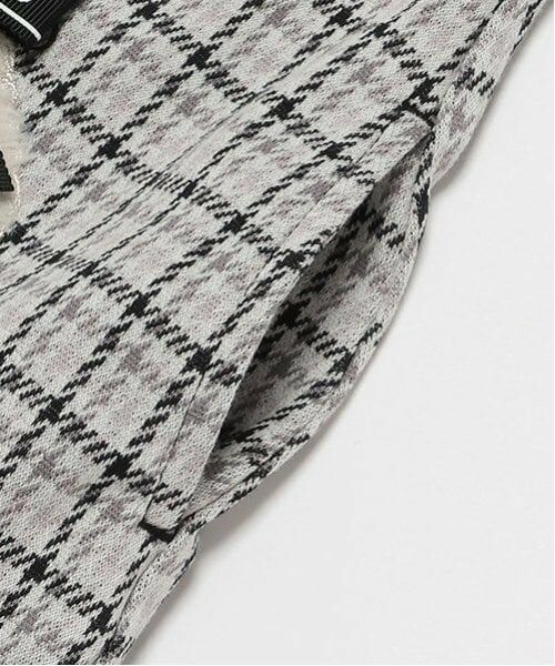 mezzo piano / メゾピアノ ミニ丈・ひざ丈ワンピース | くまポシェット　カットジャガードチェックワンピース | 詳細7