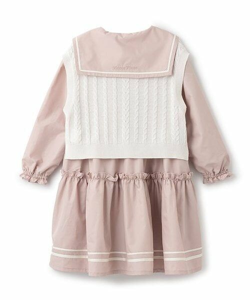 mezzo piano / メゾピアノ ミニ丈・ひざ丈ワンピース | セーラーワンピース　＆ニットベスト　セット | 詳細1