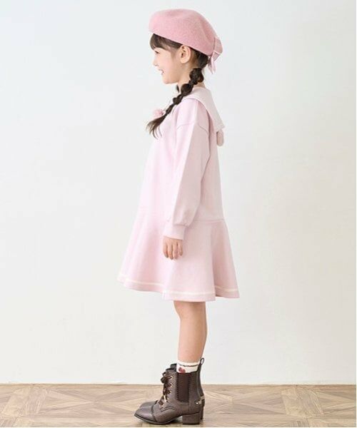 mezzo piano / メゾピアノ ミニ丈・ひざ丈ワンピース | くま耳セーラー　カットワンピース | 詳細1