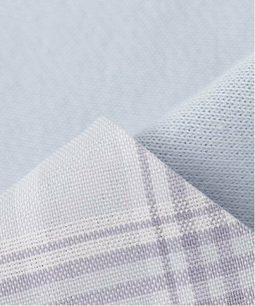 mezzo piano / メゾピアノ ミニ丈・ひざ丈ワンピース | ネクタイつきチェックプリーツ　ドッキングワンピース | 詳細9