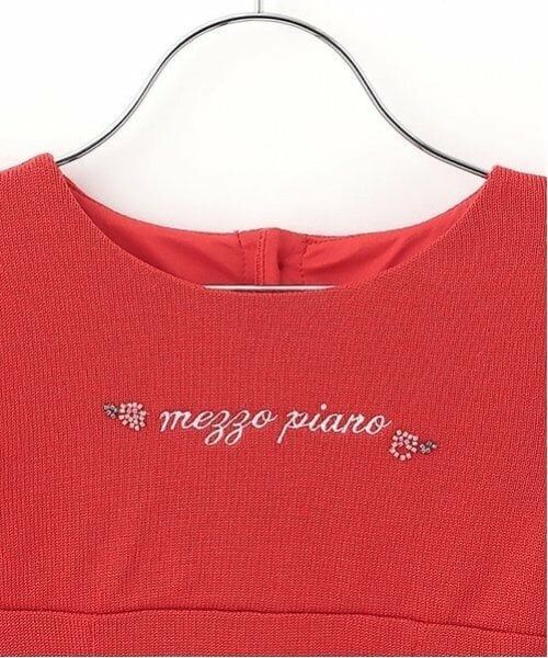 mezzo piano / メゾピアノ ミニ丈・ひざ丈ワンピース | 35thビーズ刺しゅうニットワンピース・ボレロ・チョーカーセット | 詳細12