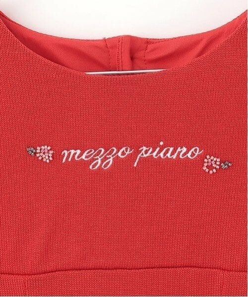 mezzo piano / メゾピアノ ミニ丈・ひざ丈ワンピース | 35thビーズ刺しゅうニットワンピース・ボレロ・チョーカーセット | 詳細13