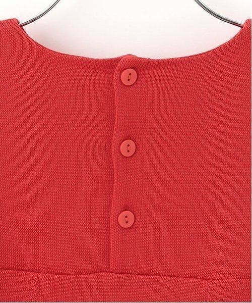 mezzo piano / メゾピアノ ミニ丈・ひざ丈ワンピース | 35thビーズ刺しゅうニットワンピース・ボレロ・チョーカーセット | 詳細16