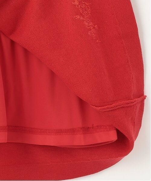 mezzo piano / メゾピアノ ミニ丈・ひざ丈ワンピース | 35thビーズ刺しゅうニットワンピース・ボレロ・チョーカーセット | 詳細17