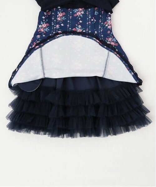 mezzo piano / メゾピアノ ミニ丈・ひざ丈ワンピース | 35th　バラ柄ドッキングワンピース＆ボレロセット | 詳細14