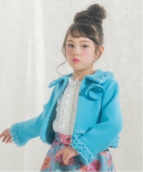 mezzo piano / メゾピアノ セットアップ | 35th ツィードジャケット&バラ柄スカート セットアップ | 詳細2