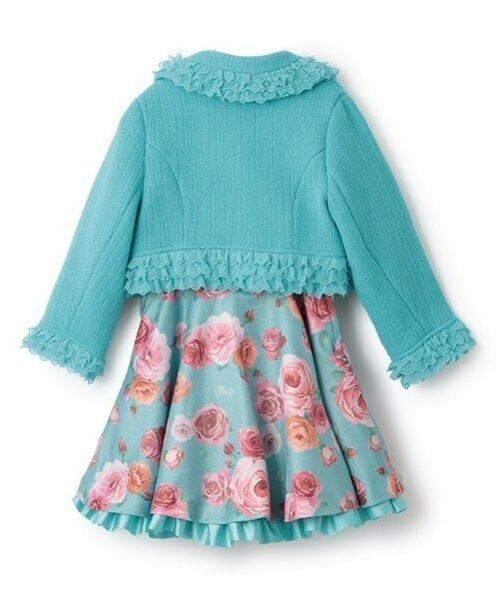 mezzo piano / メゾピアノ セットアップ | 35th ツィードジャケット&バラ柄スカート セットアップ | 詳細4