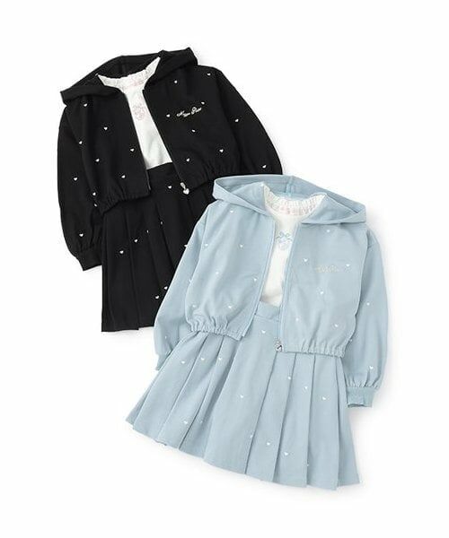 mezzo piano / メゾピアノ パーカー | 短丈ZIPパーカ　＆半袖Tシャツ　セットアップ | 詳細17