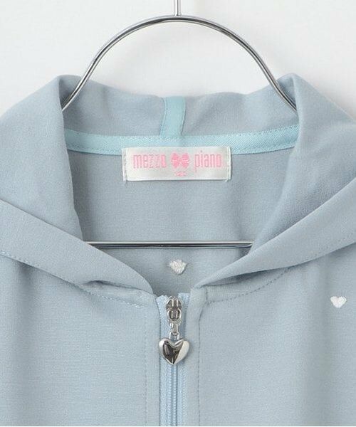 mezzo piano / メゾピアノ パーカー | 短丈ZIPパーカ　＆半袖Tシャツ　セットアップ | 詳細3