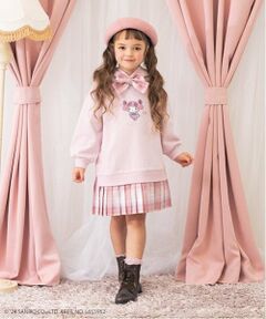 mezzo piano / メゾピアノ ミニ丈・ひざ丈ワンピース | 【おめかしマイメロディ】裾プリーツ　パーカワンピース