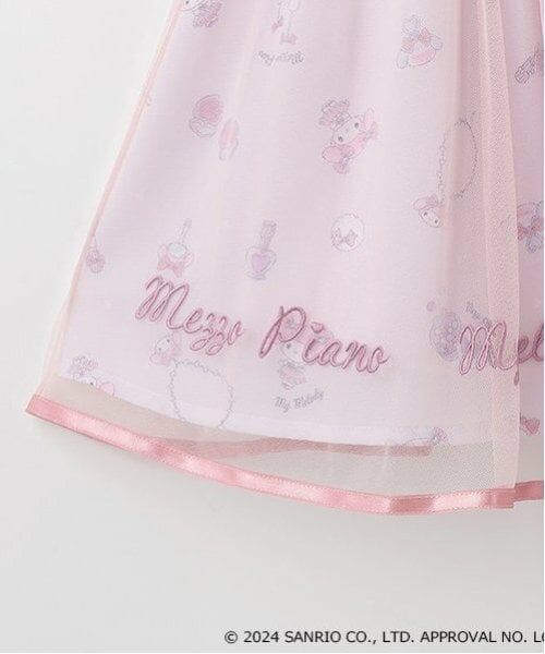 mezzo piano / メゾピアノ ミニ丈・ひざ丈ワンピース | 【おめかしマイメロディ】ブラウス＆キャミワンピースSET | 詳細18