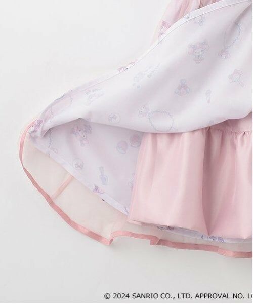 mezzo piano / メゾピアノ ミニ丈・ひざ丈ワンピース | 【おめかしマイメロディ】ブラウス＆キャミワンピースSET | 詳細20