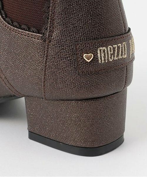 mezzo piano / メゾピアノ ブーツ(ショート丈) | レースアップリボン サイドゴアブーツ | 詳細7