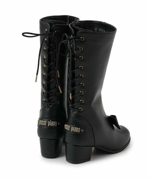 mezzo piano / メゾピアノ ブーツ(ショート丈) | 後ろ編み上げ ロングブーツ | 詳細14