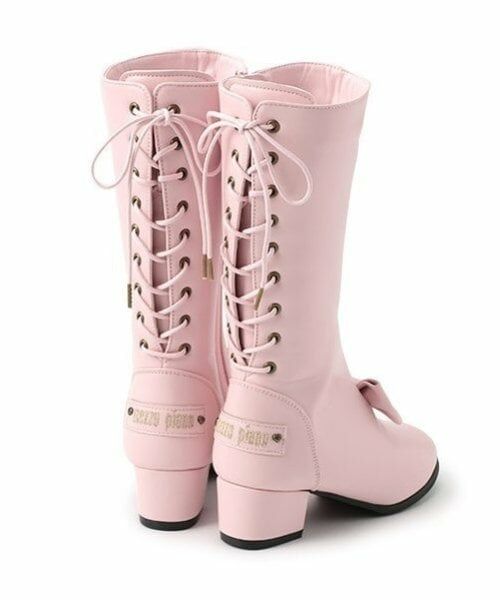 mezzo piano / メゾピアノ ブーツ(ショート丈) | 後ろ編み上げ ロングブーツ | 詳細15