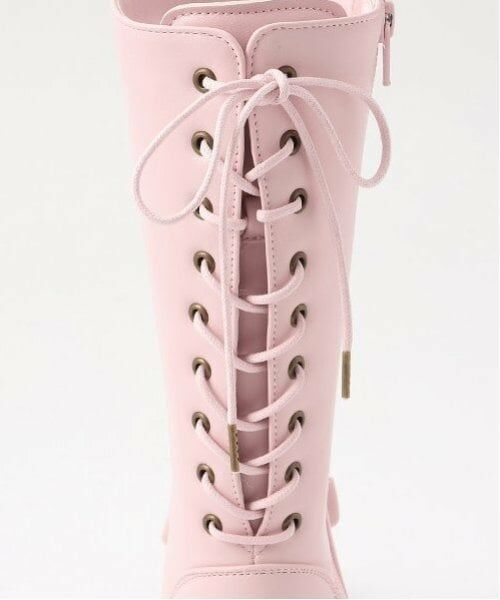 mezzo piano / メゾピアノ ブーツ(ショート丈) | 後ろ編み上げ ロングブーツ | 詳細20