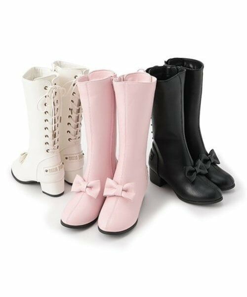 mezzo piano / メゾピアノ ブーツ(ショート丈) | 後ろ編み上げ ロングブーツ | 詳細25