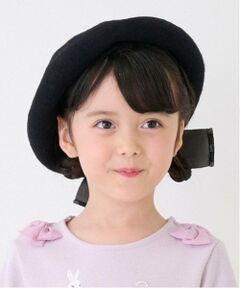 mezzo piano / メゾピアノ ハンチング・キャスケット・ベレー帽 | 後ろリボン　バスクベレー帽