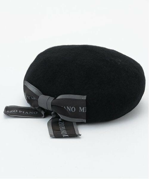 mezzo piano / メゾピアノ ハンチング・キャスケット・ベレー帽 | 後ろリボン　バスクベレー帽 | 詳細7