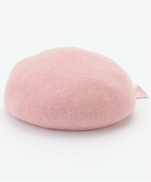 mezzo piano / メゾピアノ ハンチング・キャスケット・ベレー帽 | 後ろリボン　バスクベレー帽（ピンク）