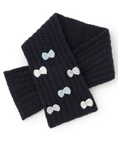 mezzo piano / メゾピアノ マフラー・ショール・スヌード・ストール | ケーブルマシュマロ　ニットマフラー