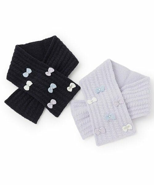 mezzo piano / メゾピアノ マフラー・ショール・スヌード・ストール | ケーブルマシュマロ　ニットマフラー | 詳細4