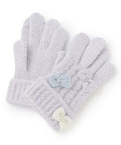 mezzo piano / メゾピアノ 手袋 | ケーブルマシュマロ　ニット手袋