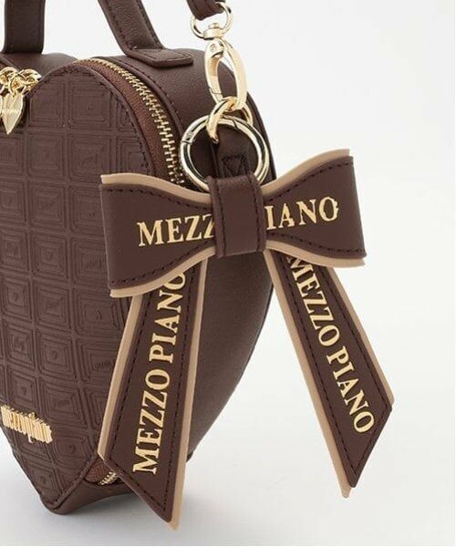 mezzo piano / メゾピアノ ショルダーバッグ | チョコ柄ハート　ショルダーバッグ | 詳細3