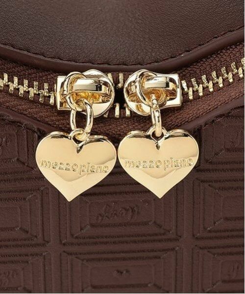 mezzo piano / メゾピアノ ショルダーバッグ | チョコ柄ハート　ショルダーバッグ | 詳細4