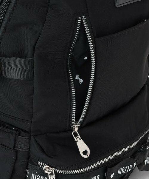 mezzo piano / メゾピアノ リュック・バックパック | ハートポーチつき　ロゴリボン　ナイロンリュック　大 | 詳細16