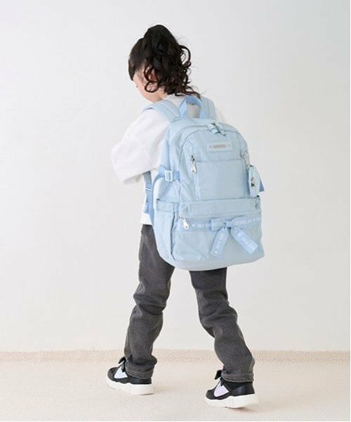 mezzo piano / メゾピアノ リュック・バックパック | ハートポーチつき　ロゴリボン　ナイロンリュック　大 | 詳細8