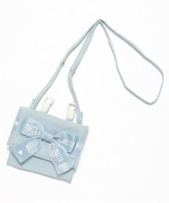 mezzo piano / メゾピアノ ポーチ | ロゴリボン　ショルダーつき　移動ポケット