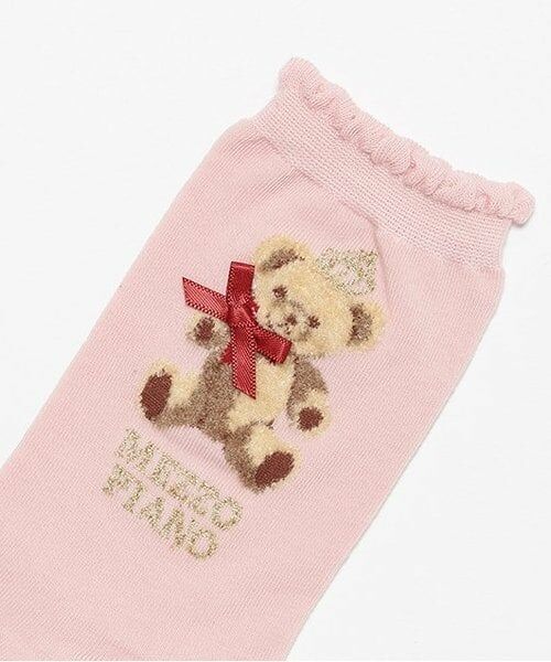 mezzo piano / メゾピアノ ソックス | ロイヤルクマ柄　クルーソックス | 詳細1