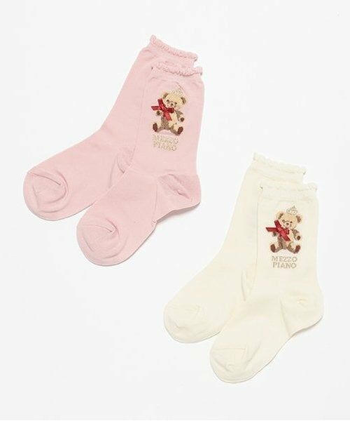 mezzo piano / メゾピアノ ソックス | ロイヤルクマ柄　クルーソックス | 詳細4