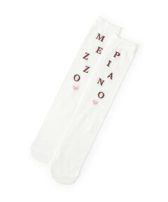 mezzo piano / メゾピアノ ソックス | MEZZO PIANO　ロゴ　ハイソックス