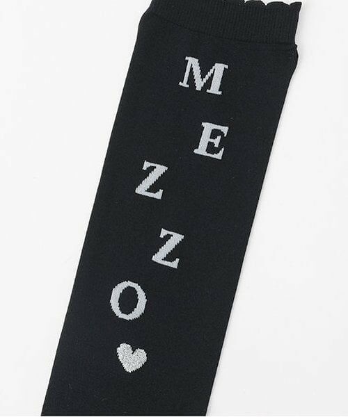 mezzo piano / メゾピアノ ソックス | MEZZO PIANO　ロゴ　ハイソックス | 詳細2